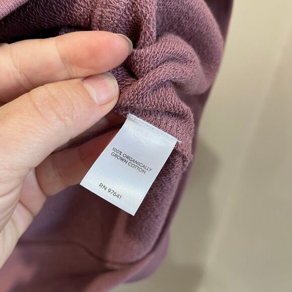 J Jill Pure Jill French Terry Kimono Jacket Organic Cotton Soft Pink Size M - Picture 6 of 8